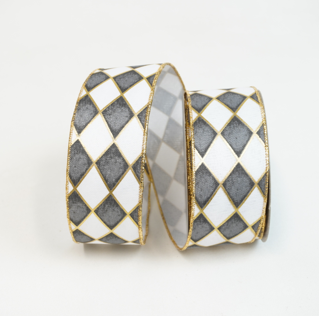 Diamond Pattern Ribbons Black Diamonds Ribbon – Euphorique Solutions